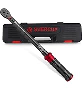 SUERCUP 1/4-Inch Drive Click Torque Wrench, 18 PCS Bike